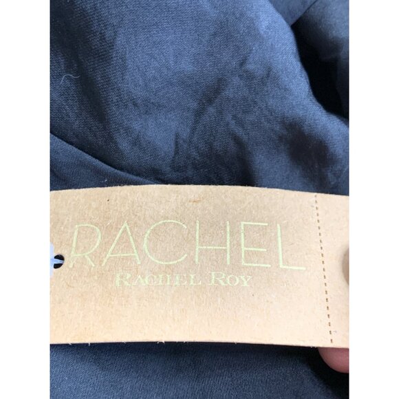 Rachel Rachel Roy Size S/M Black Double V Swing Dress Cold Shoulder Mini 6945 - Picture 8 of 16